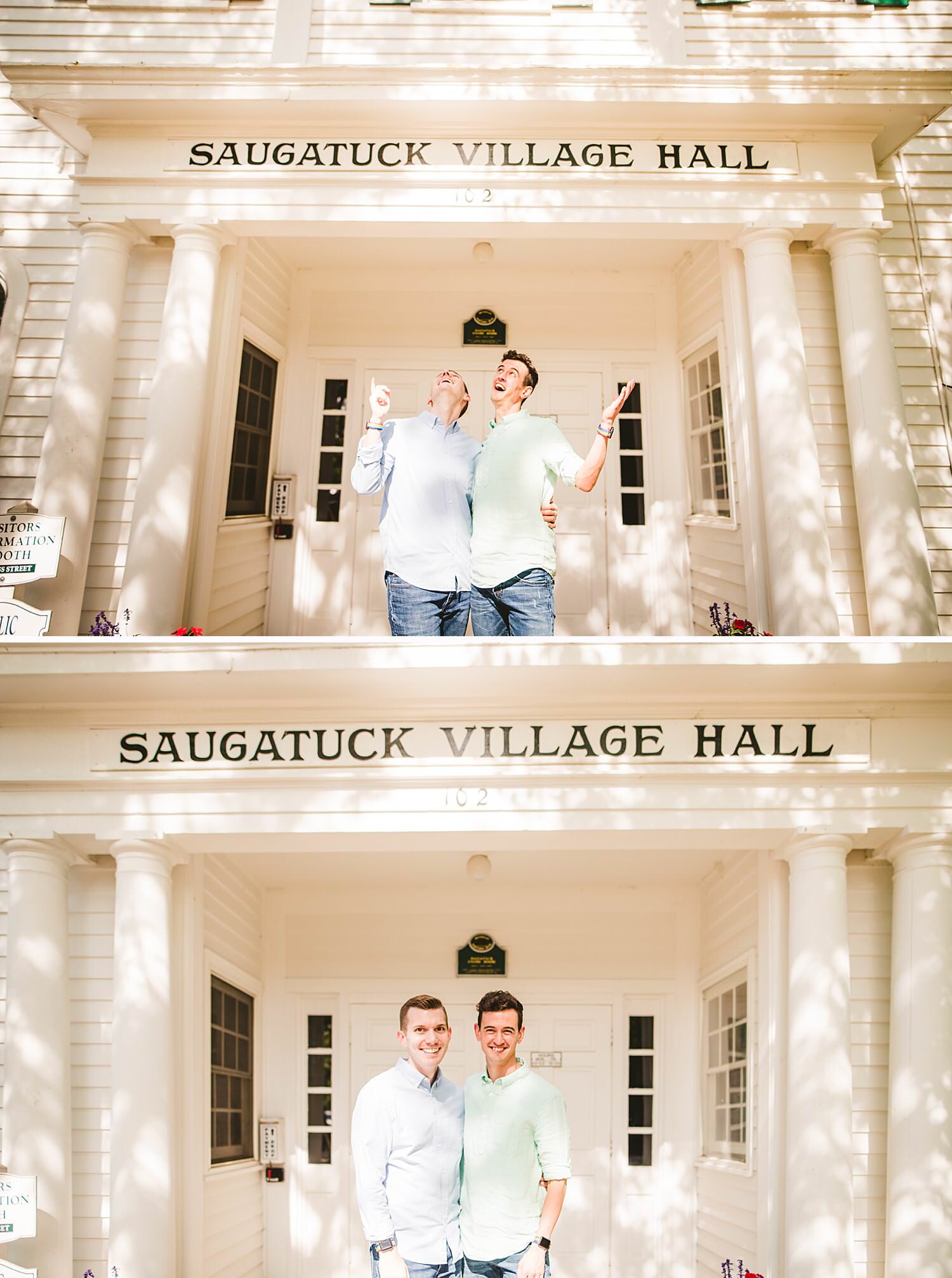 Downtown Saugatuck and Lake Michigan Engagement Photos 29.jpg