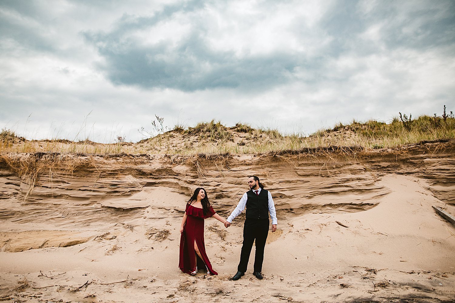 Lake Michigan Engagement Pictures - Grand Haven, MI 21 .jpg