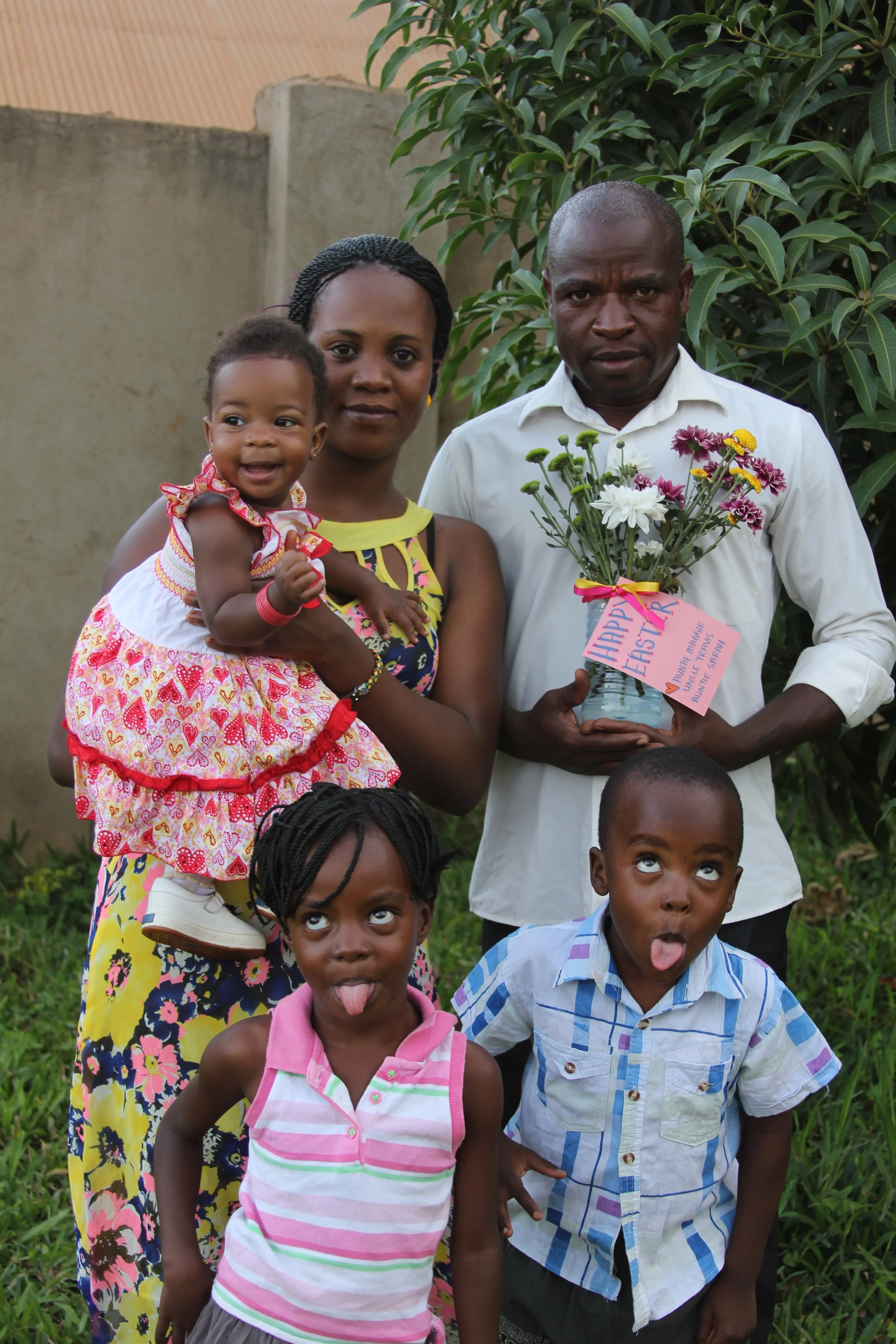 Baby Daniella, Mama Kato, Papa Kato, Carol, and Kato!! What a family!! 