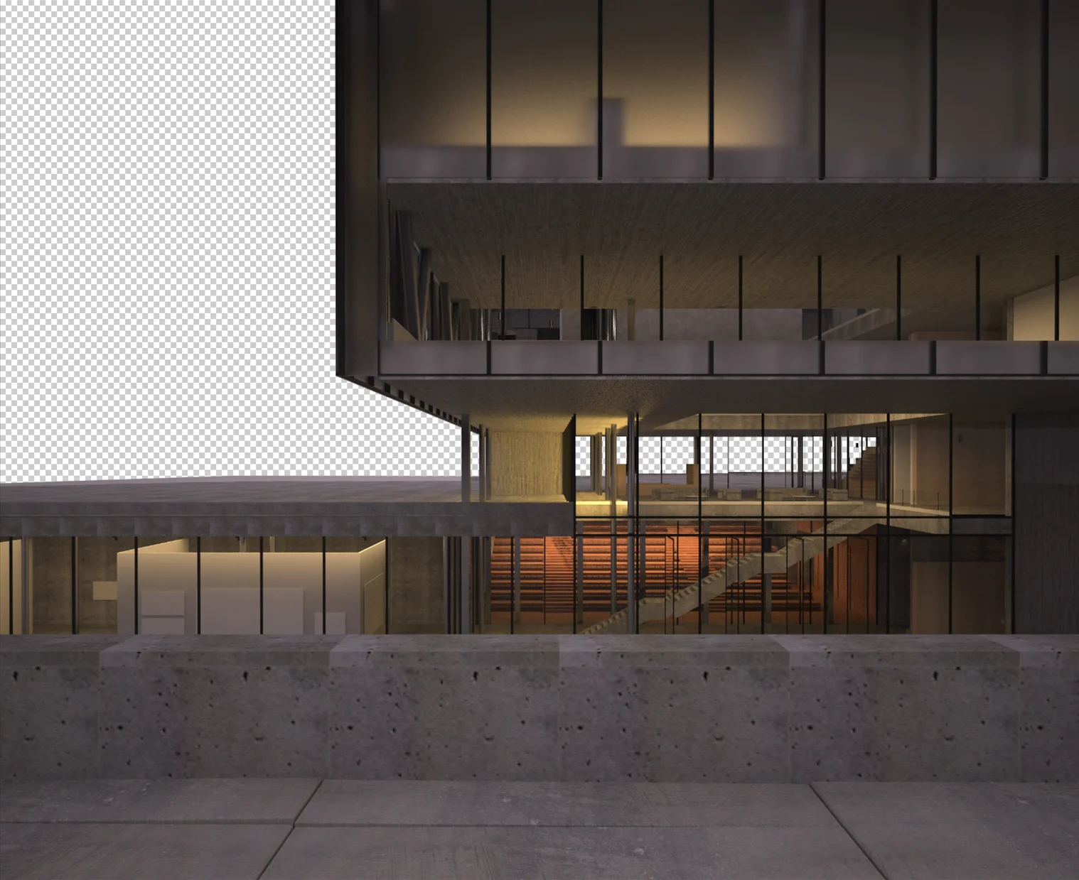 The base render straight out of 3ds Max 2015