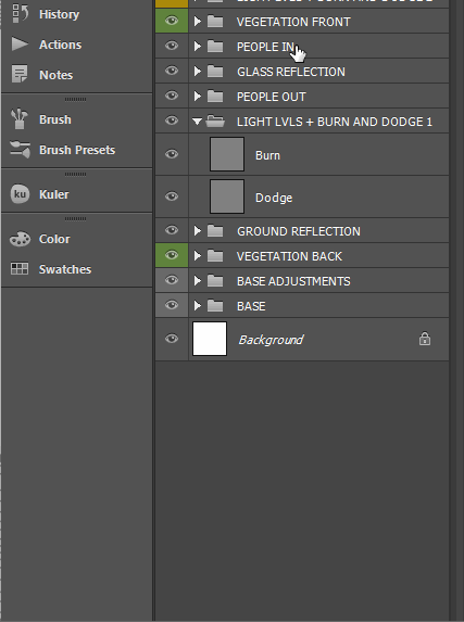 Right click on your folder to get a selection of color tags
