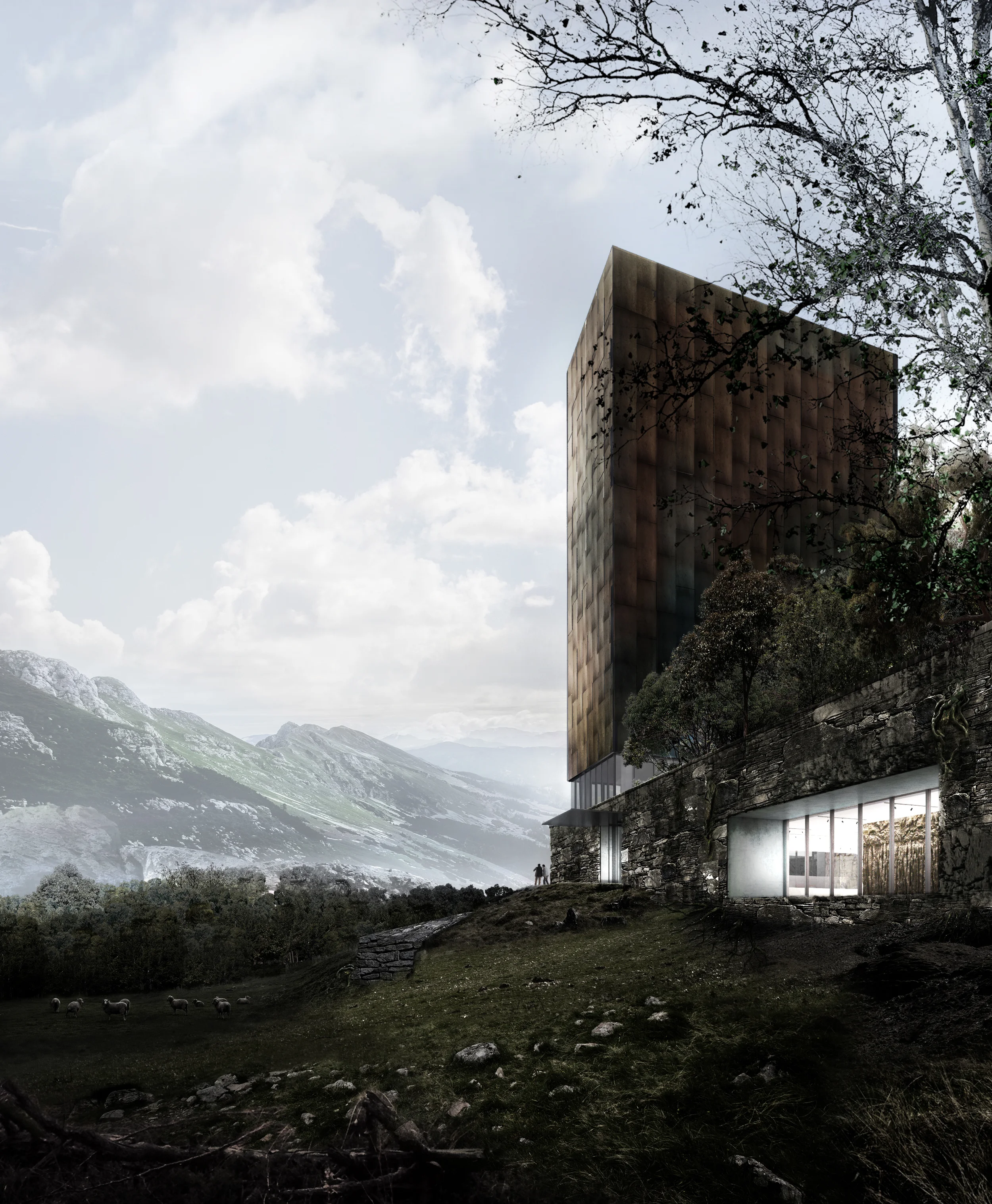 This is the summer version of the project, which is the image we'll start from for our winter version