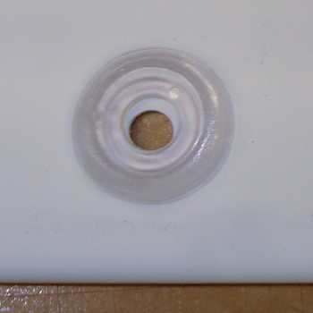 Clear Plastic Eyelets 150mm Centre