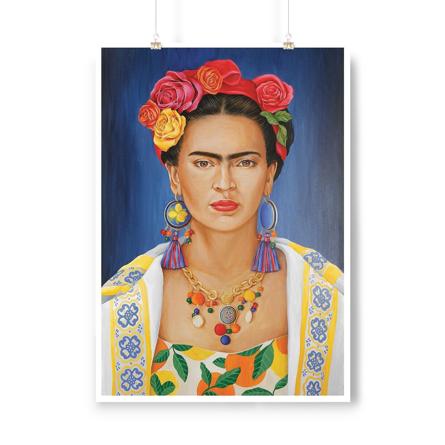⁣✦ Frida art print for sale!! I'm really excited and grateful to be able to share them with you!!!! ⠀
⠀
〰️ Link in bio! 〰️⠀
⠀
See my Insta story for some more insight into the artwork! ☺️
