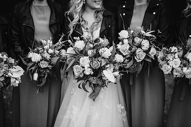 Flowers 💐 and leather jackets 🧥 🥰