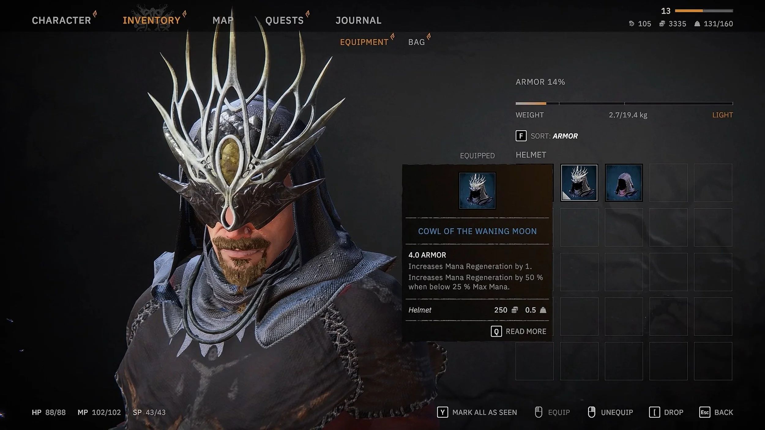 Tainted Grail The Fall of Avalon Waning Moon Armour