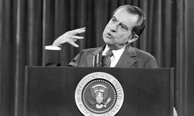 Richard Nixon has no relevance to this article...