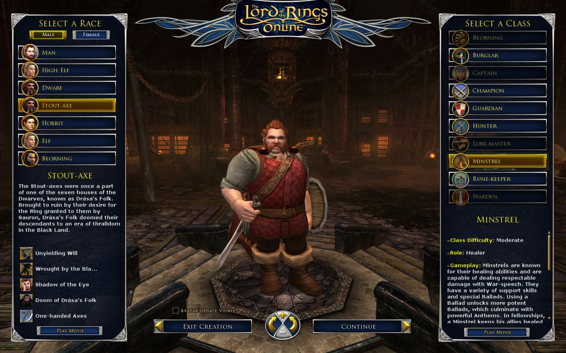 lord of the rings online dwarf