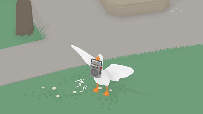 Beautiful achievement in Untitled Goose Game
