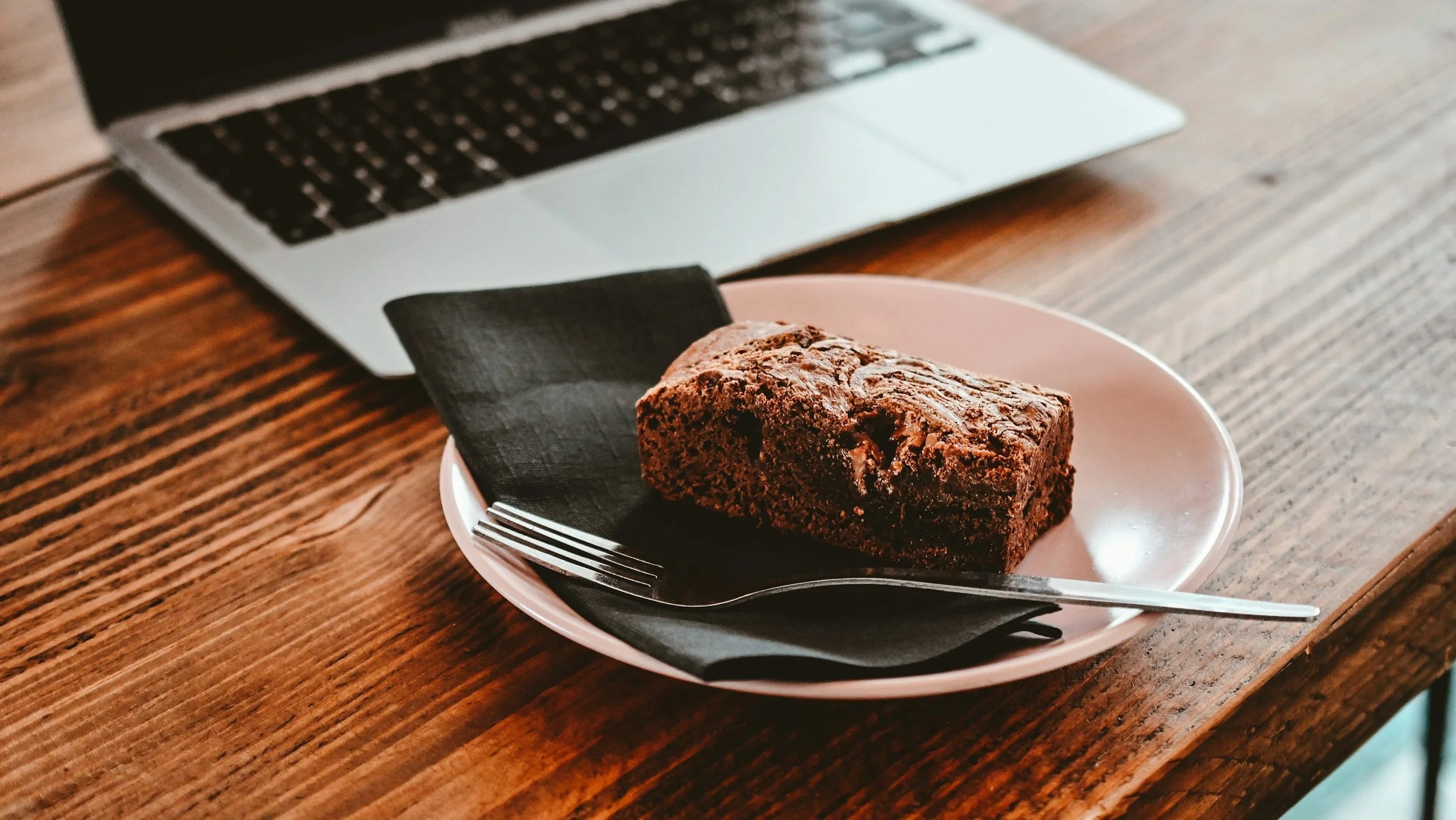 Cake and Laptop