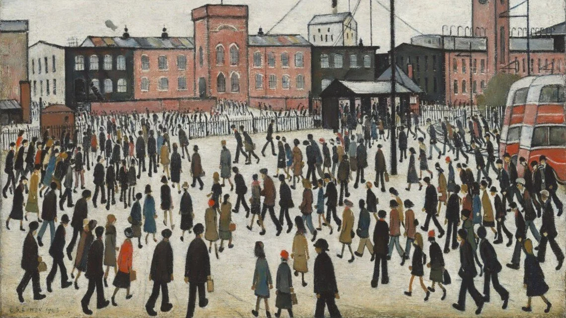 Going to Work L S Lowry