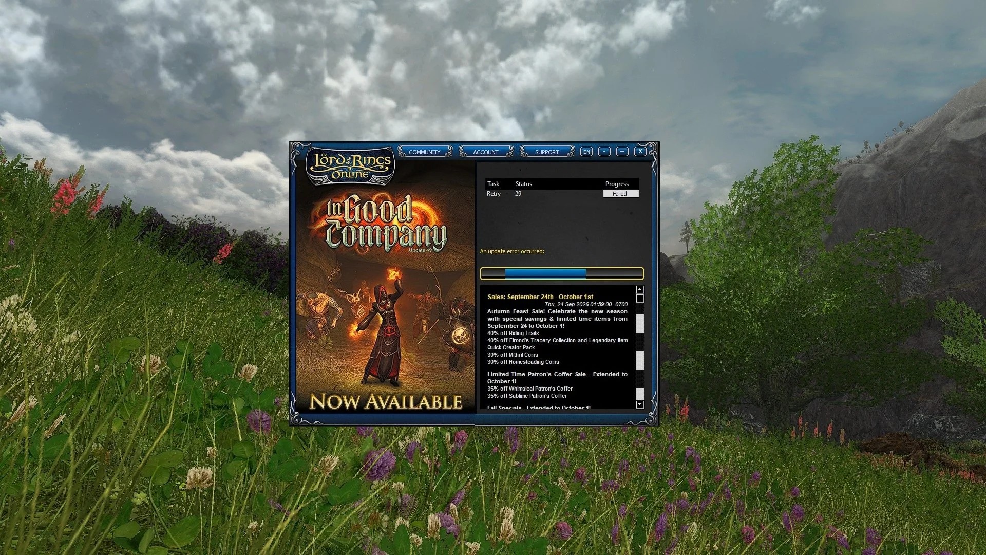 LOTRO: How to Resolve the Patch Server Bug