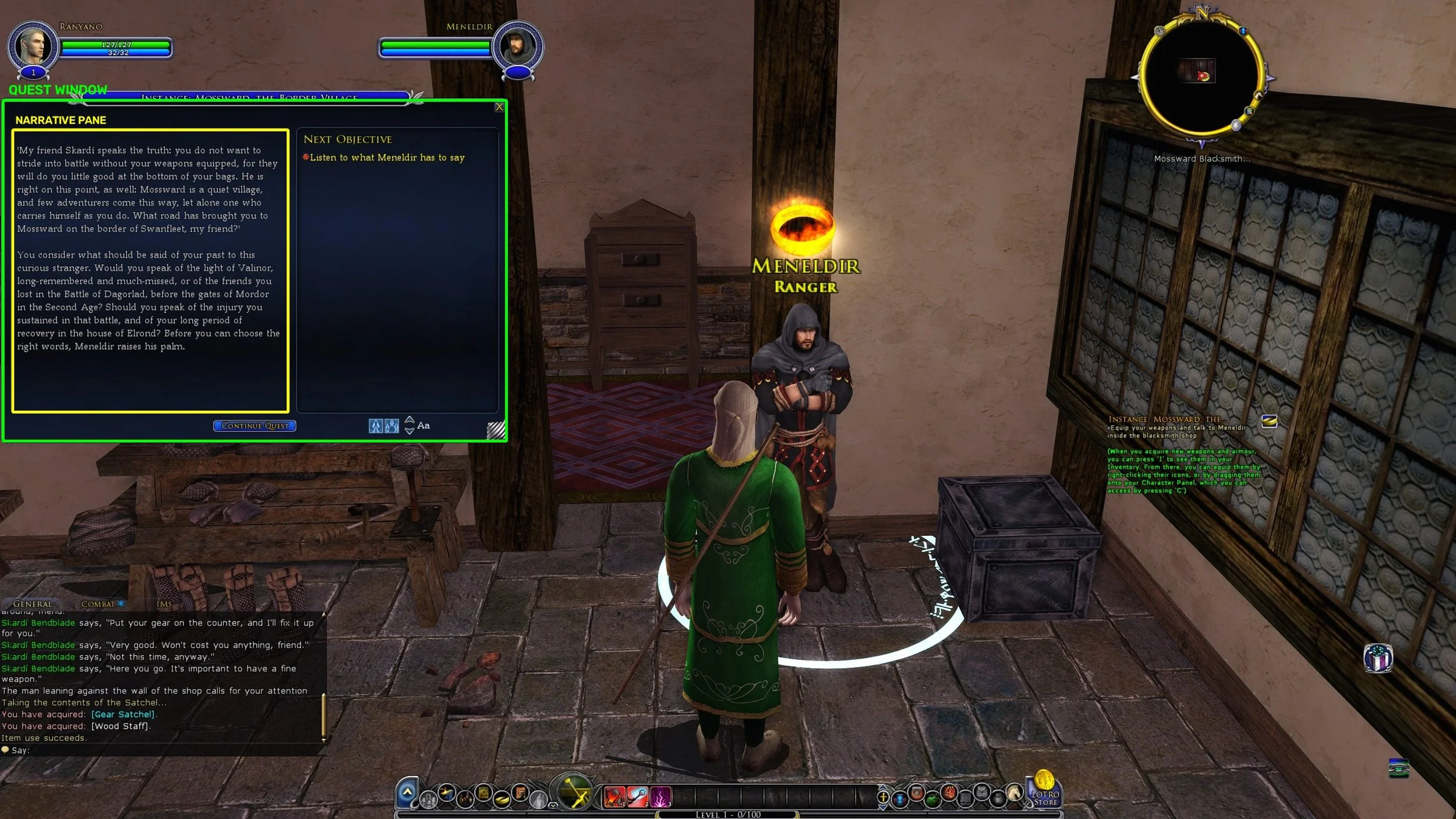 LOTRO Project Questa Identifying Quest Bestowal Dialogue