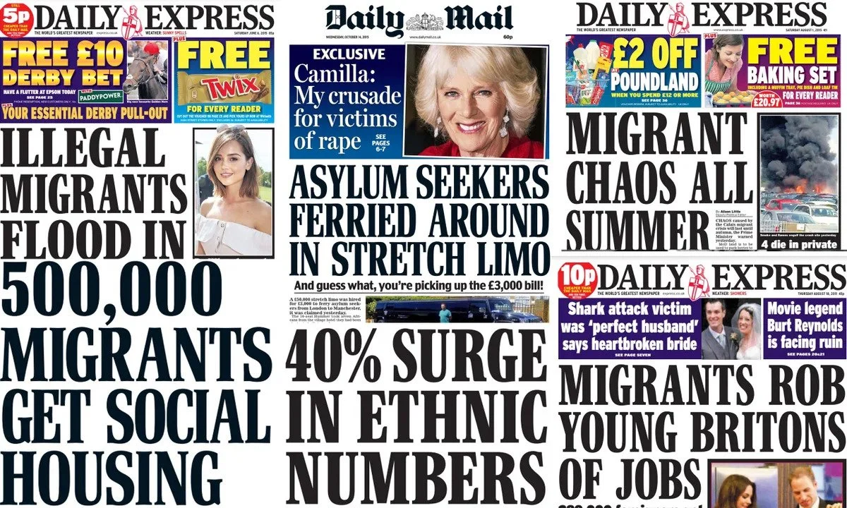 Tabloid Headlines Montage