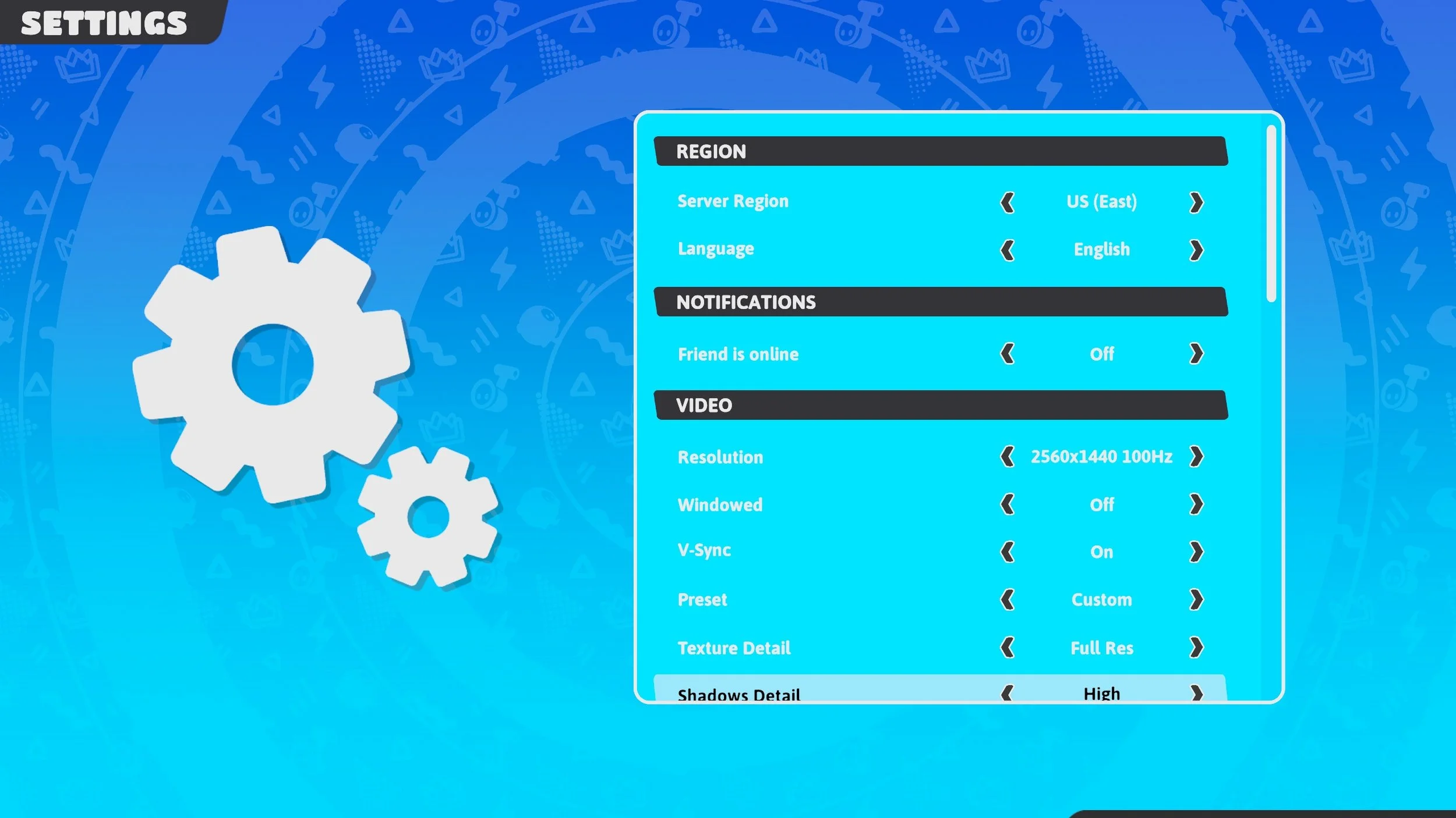 Fall Guys Regional Settings