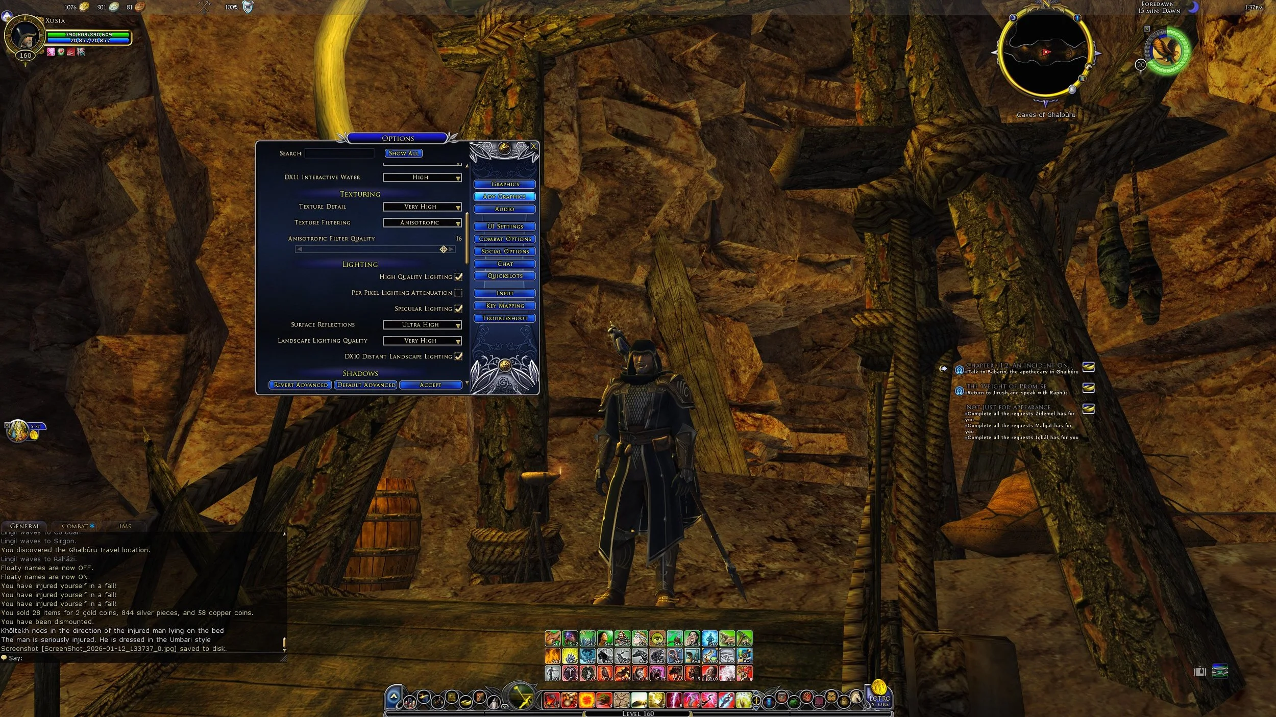 LOTRO Light Flickering Bug.
