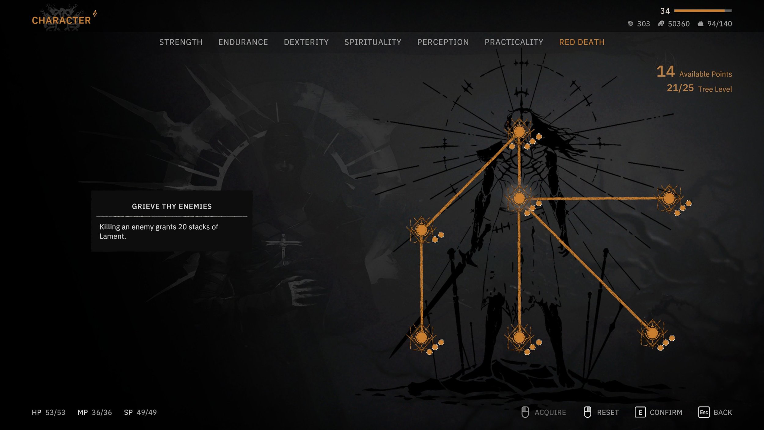 Tainted Grail The Fall of Avalon Skill Tree Example