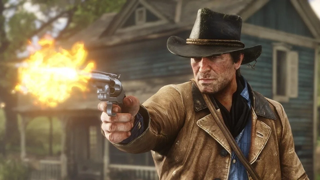 Red Dead Redemption II Arthur Morgan Shoots