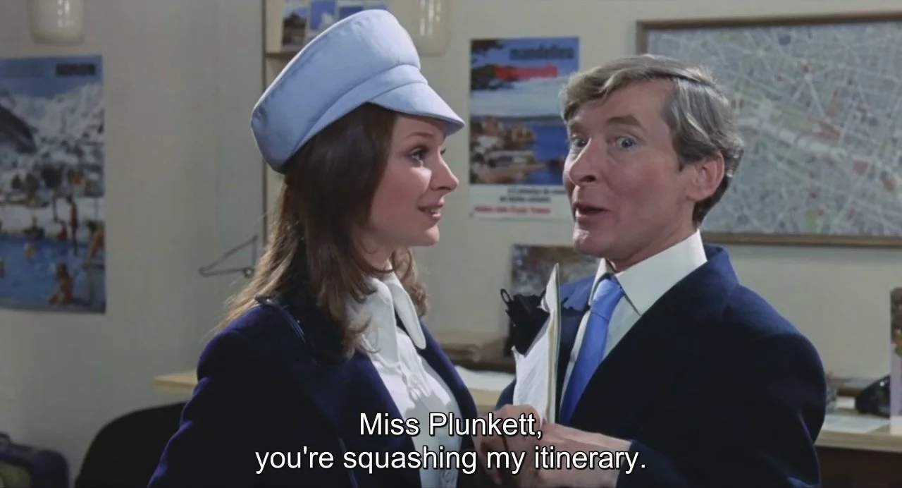 Carry On Abroad Miss Plunkett
