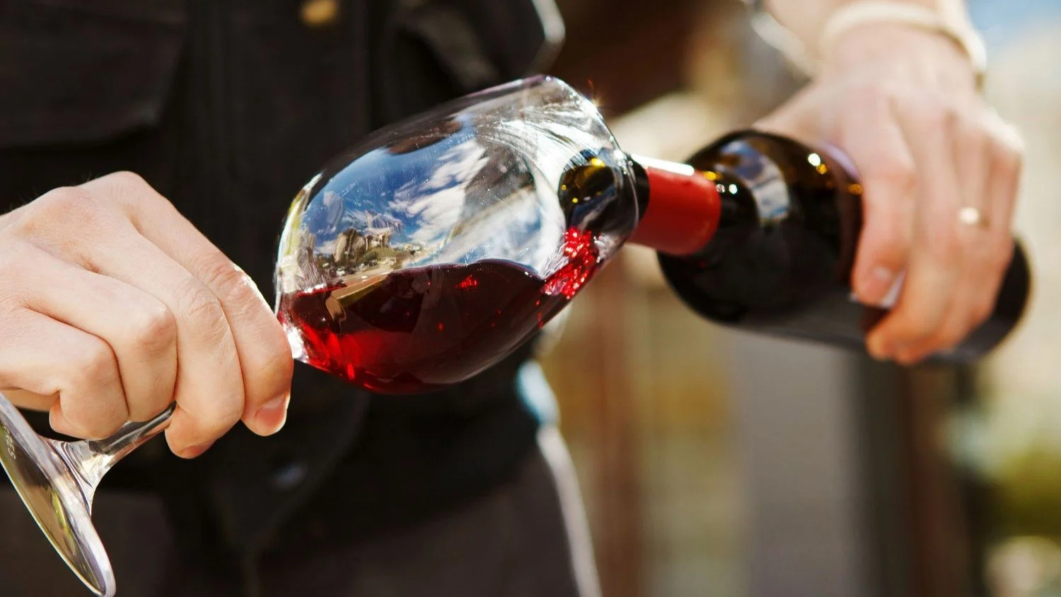 Pouring Red Wine