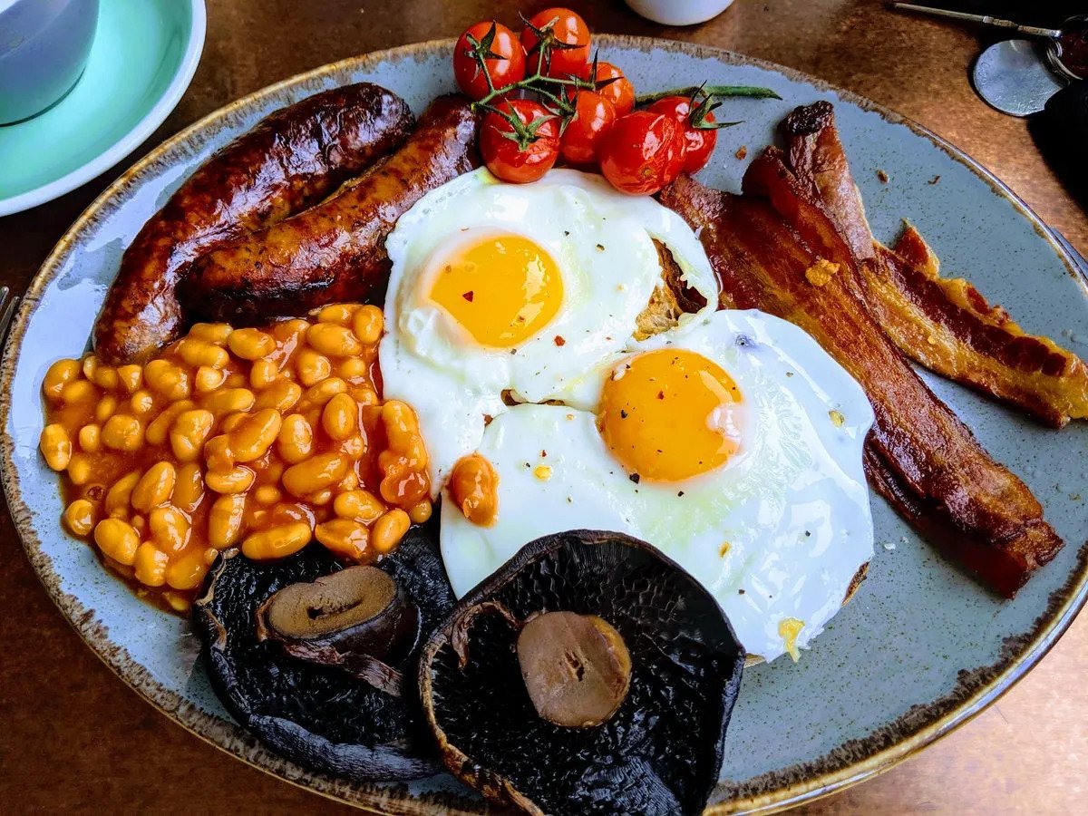 A Traditional Full English Breakfast