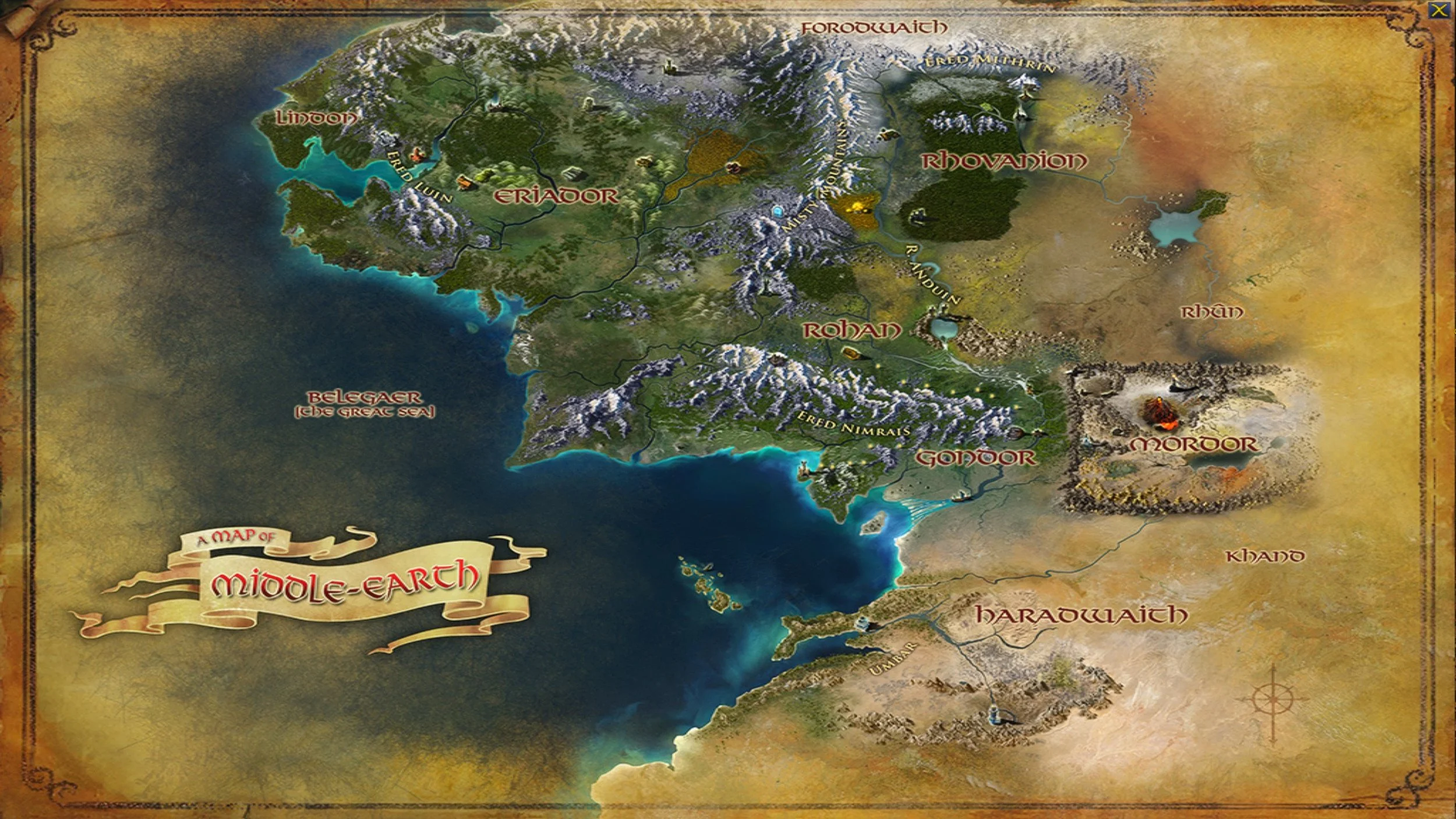 LOTRO Map of Middle-earth January 2026