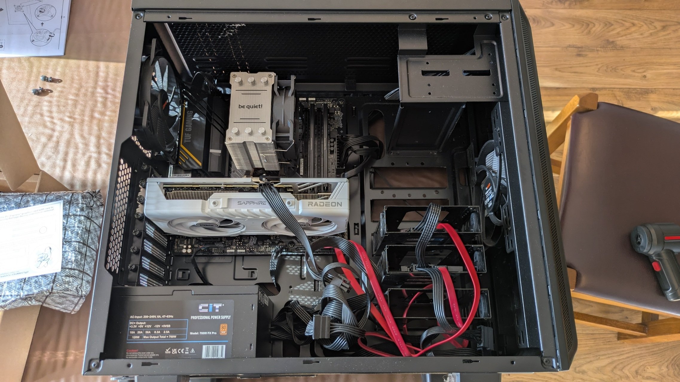 PC with new RX 9060 XT GPU