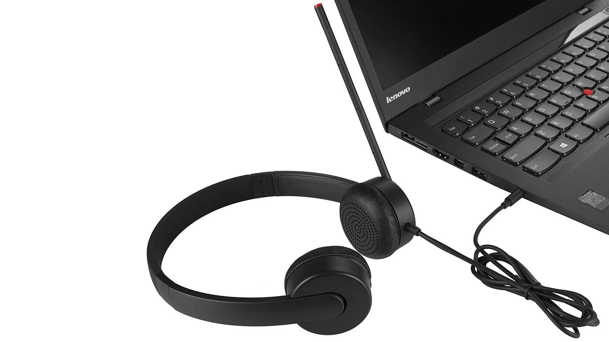 Analog Mic and Headset attached to Laptop