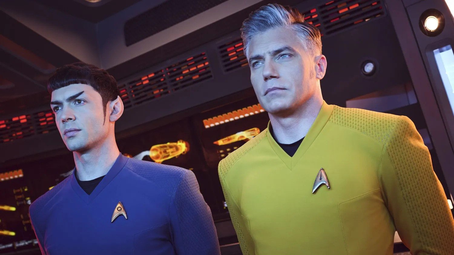 Spock and Pike Star Trek Strange New Worlds