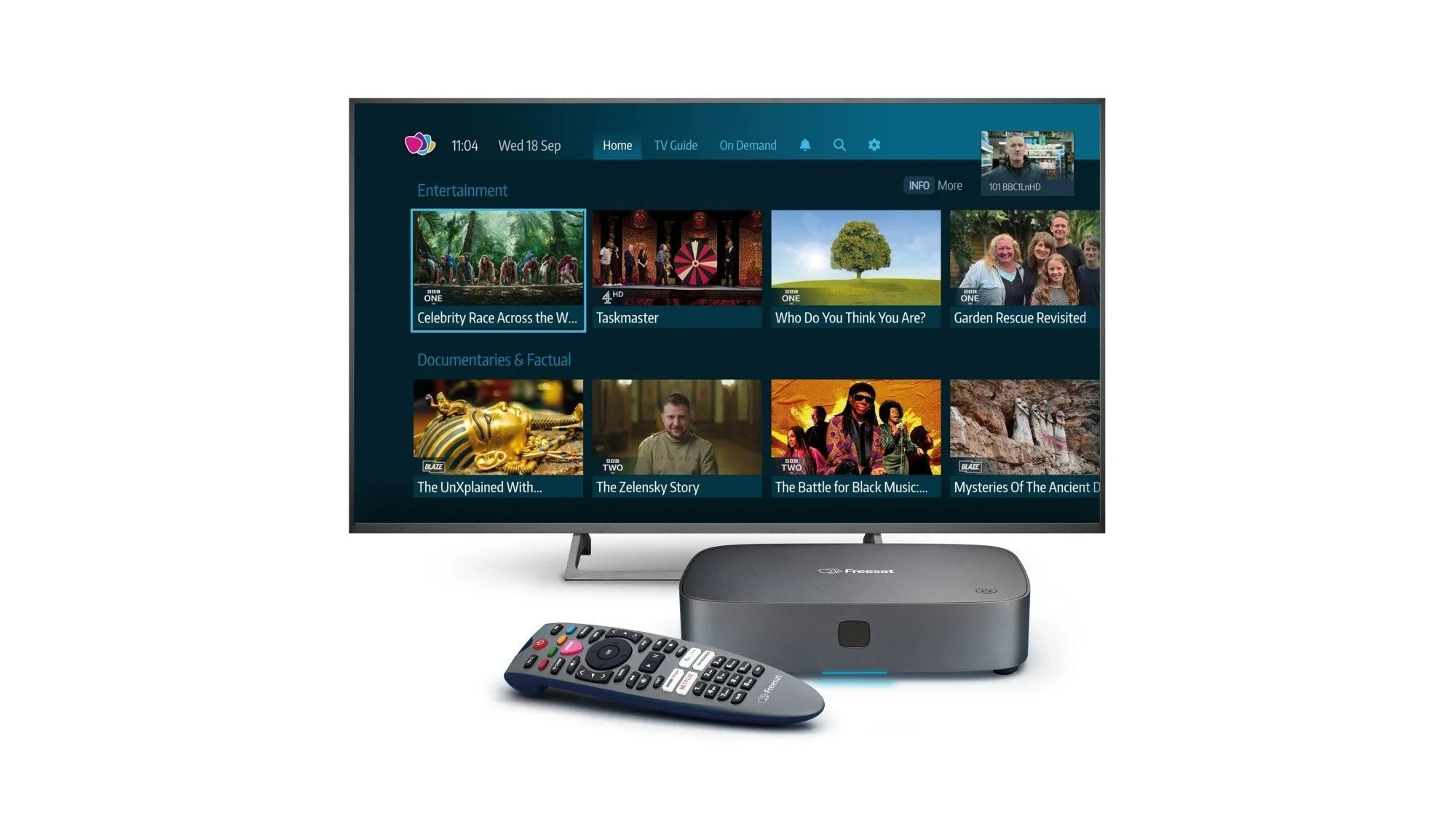 Freesat Recordable 4K TV Box