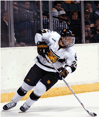 Brian Salcido while playing with the Colorado College Tigers. 