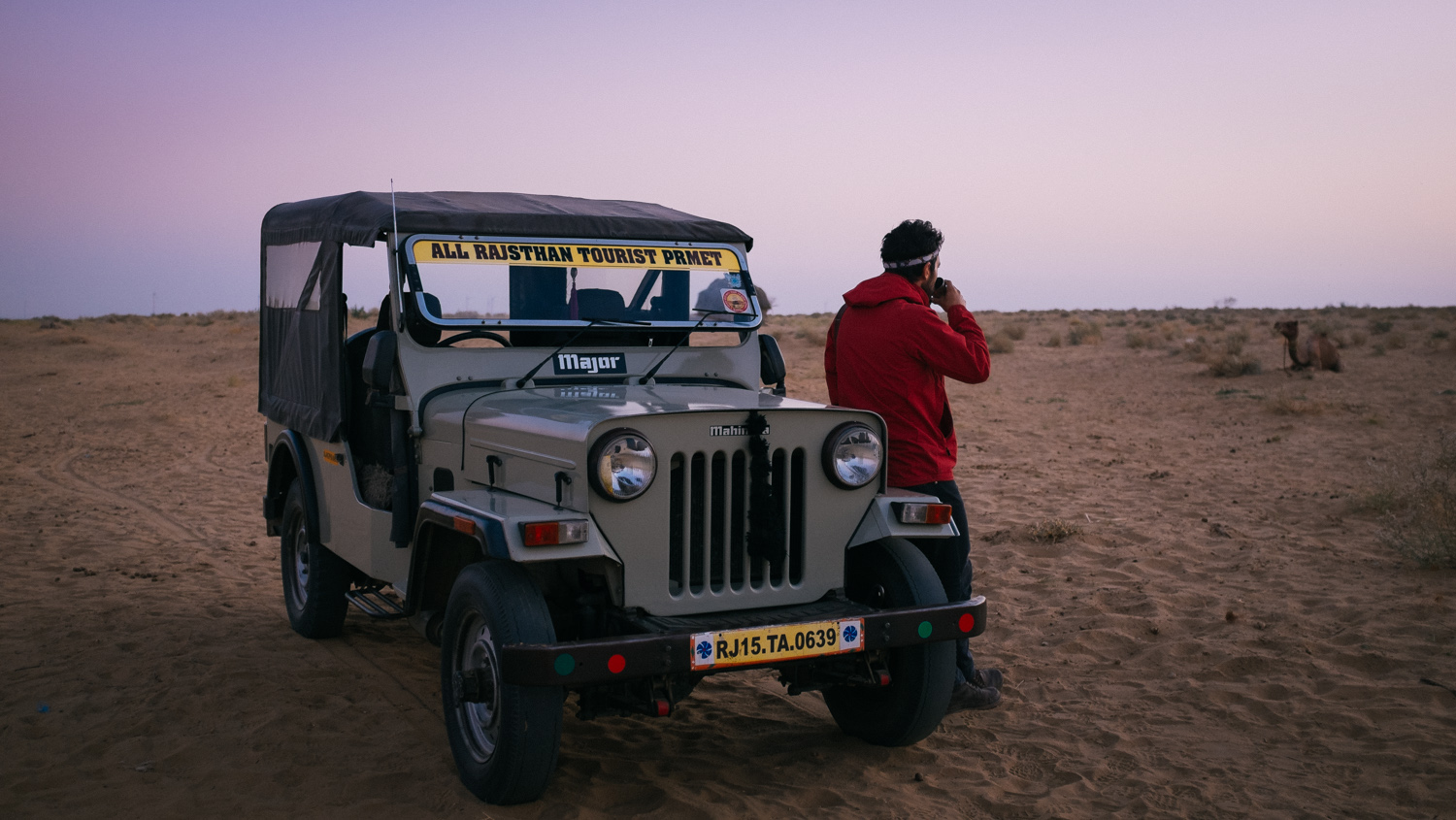 Early morning in the Thar Desert, Rajasthan, India