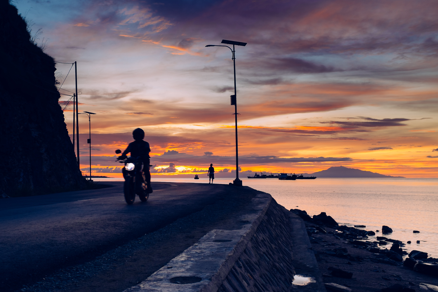 An epic sunset in Dili