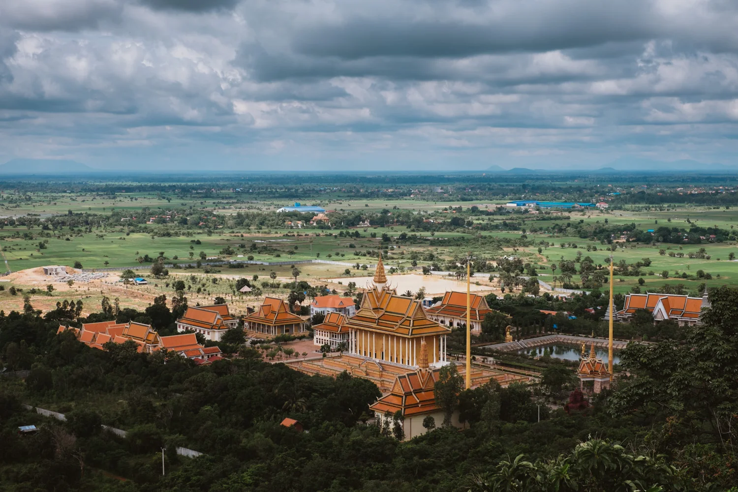 Beautiful view from the top of Phnom Oudong