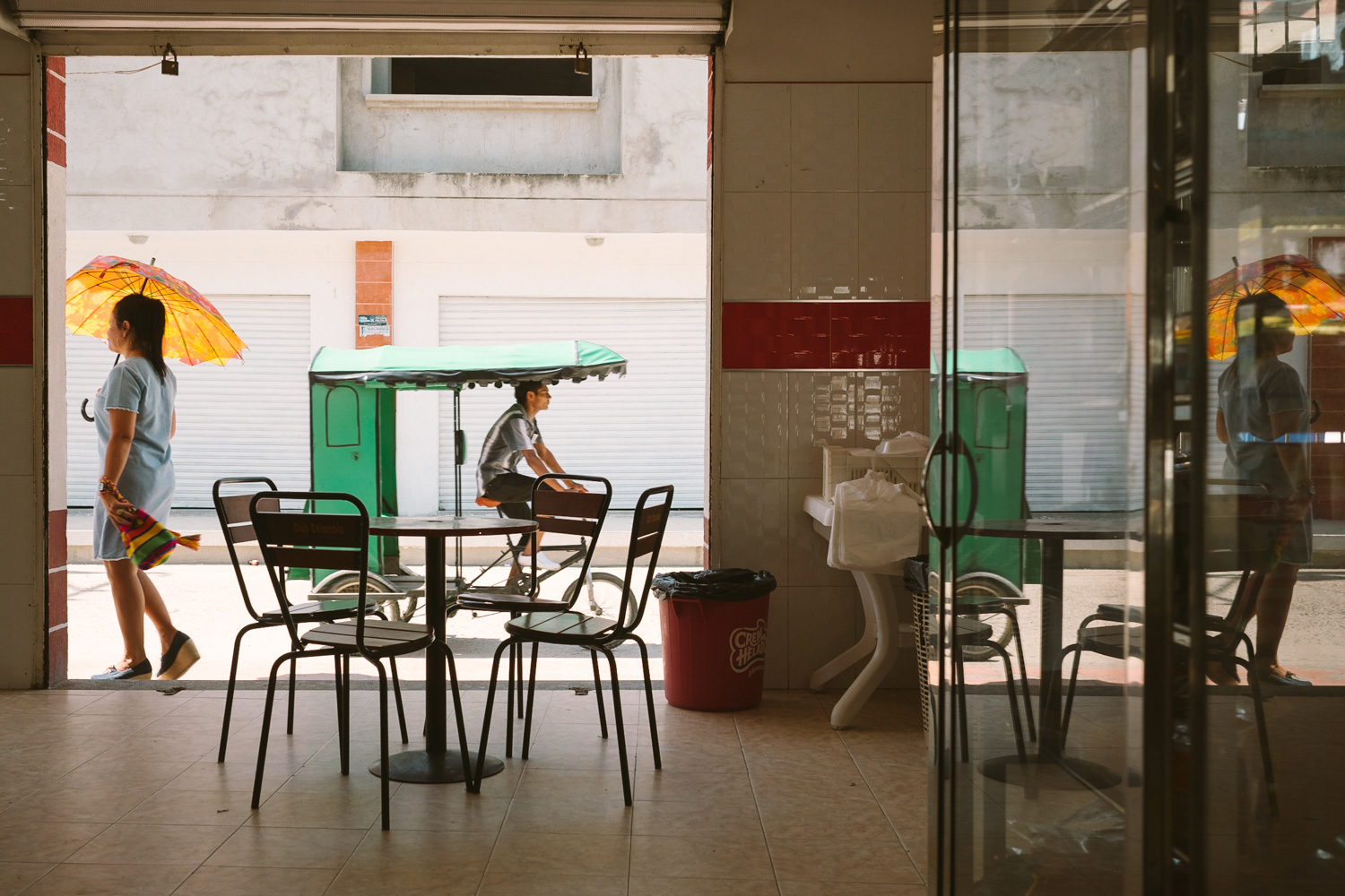 Breakfast at a local " panaderia ".