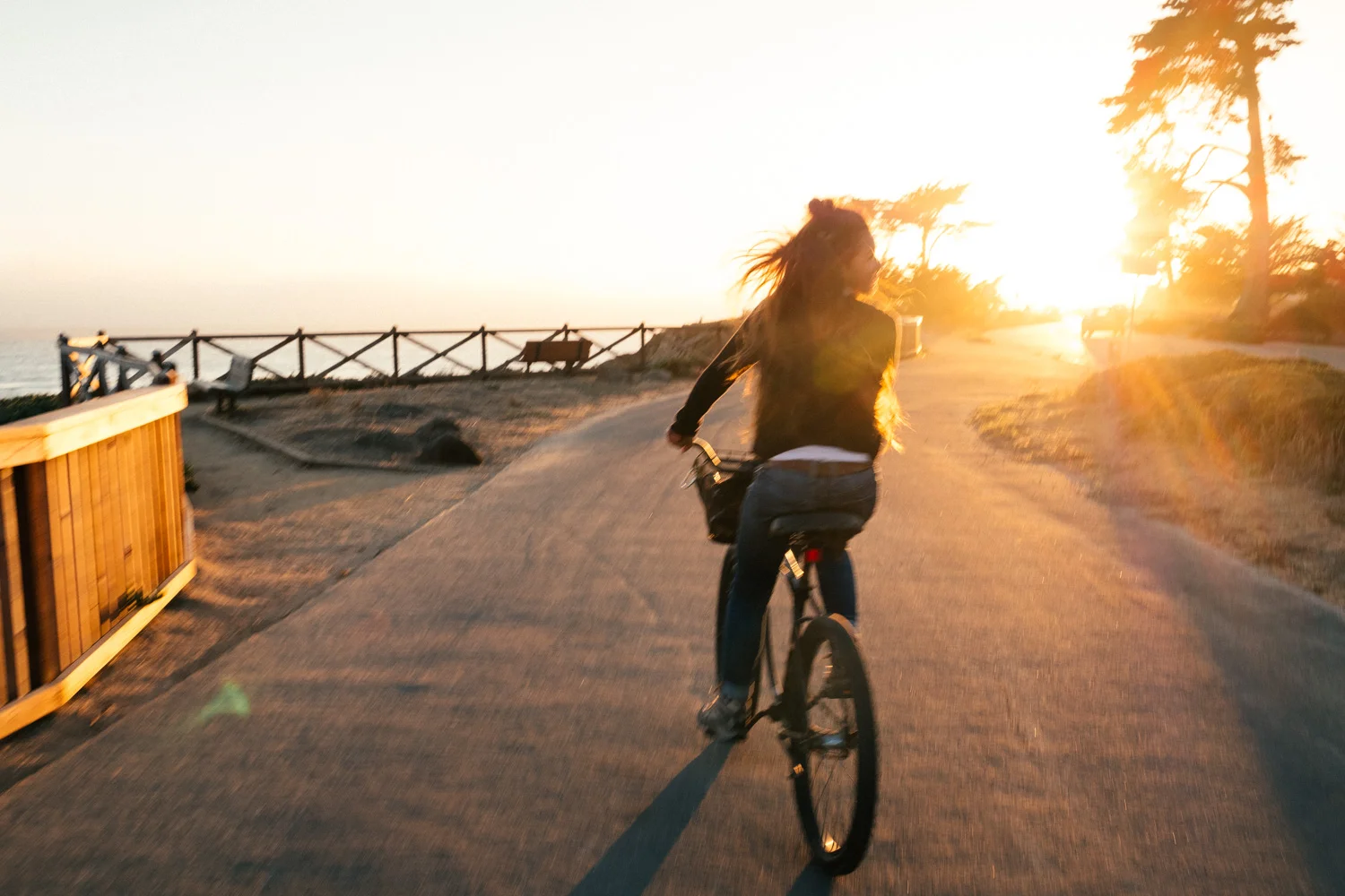 Bike cruising Santa Cruz with my special one