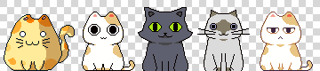 Early Nom Cat designs