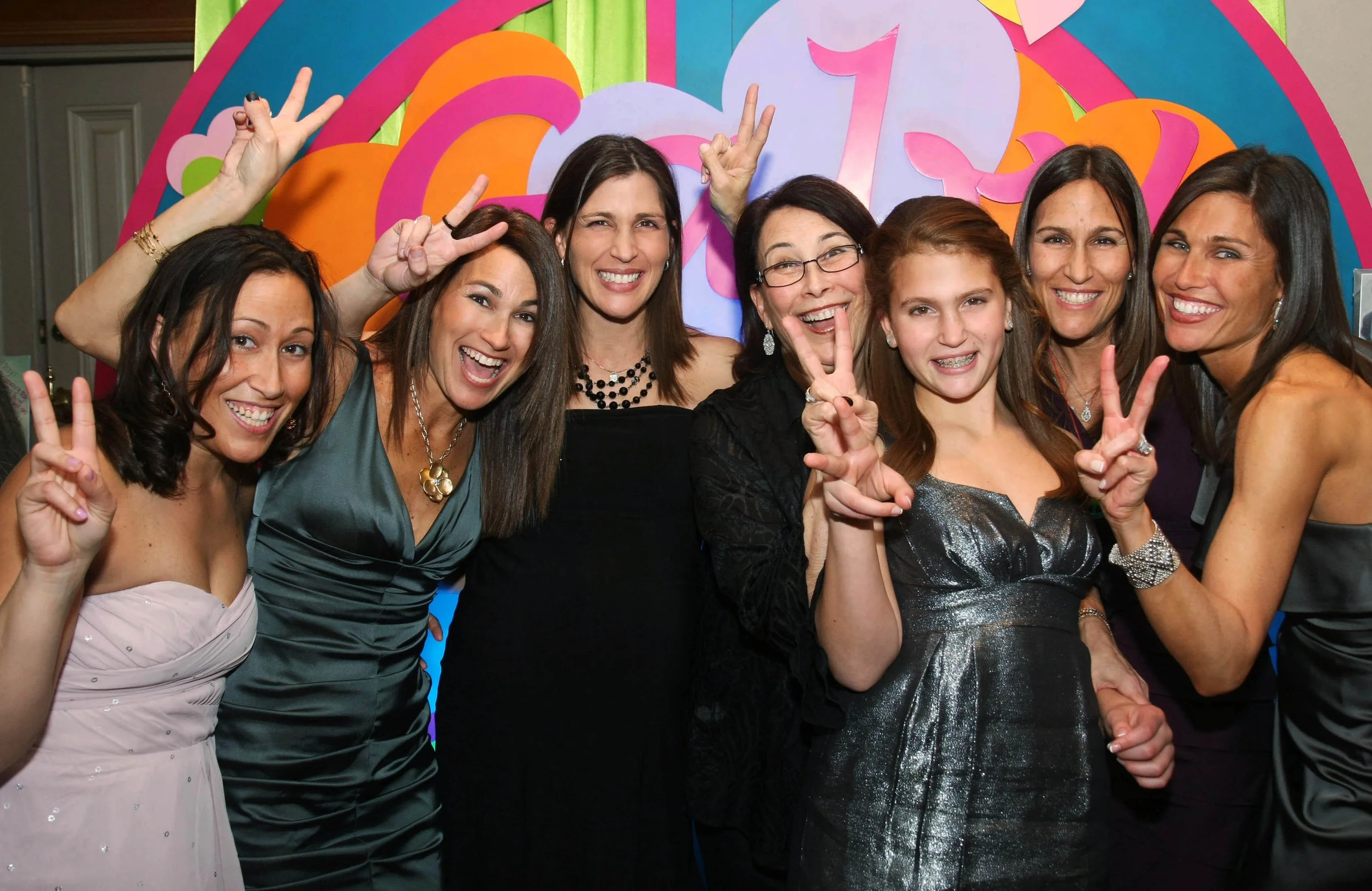 Bat Mitzvah Reception family candid