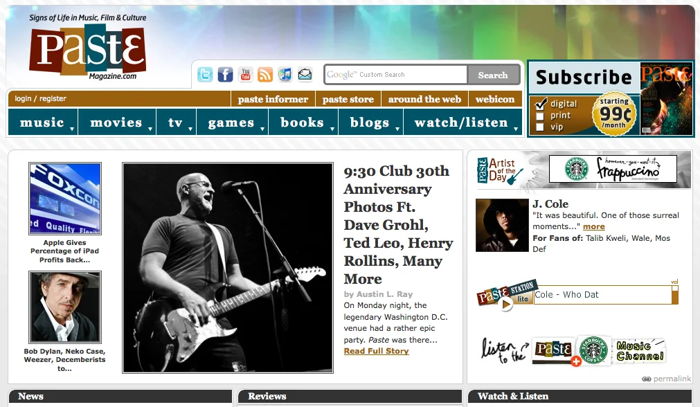 PASTE 06.02.10 930 club front page.jpg