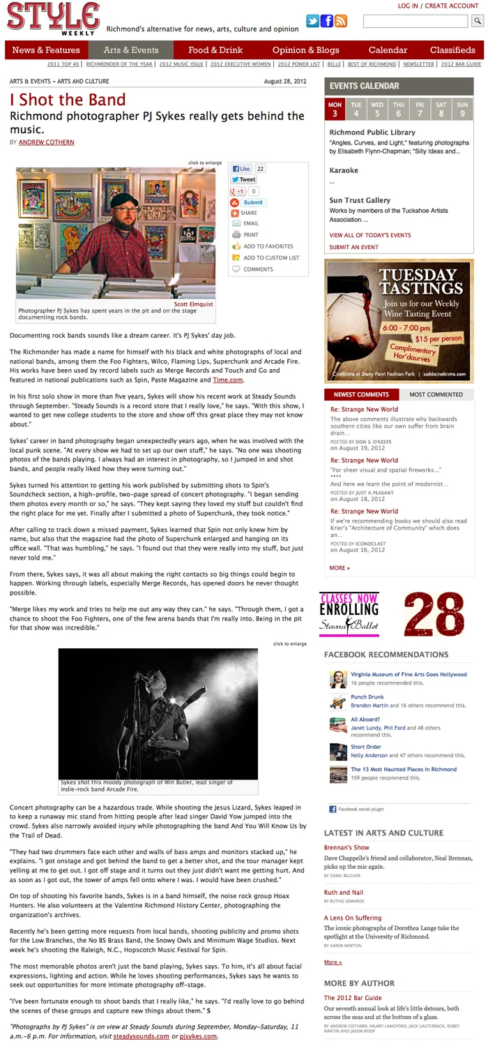 Style Weekly 2012 RVA