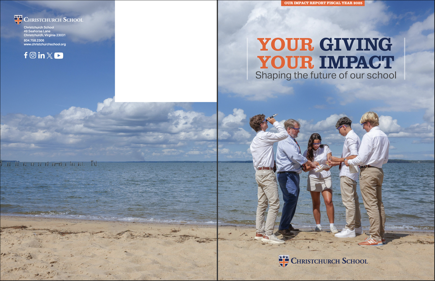  Hired to photograph the cover of the Christchurch School impact report.  