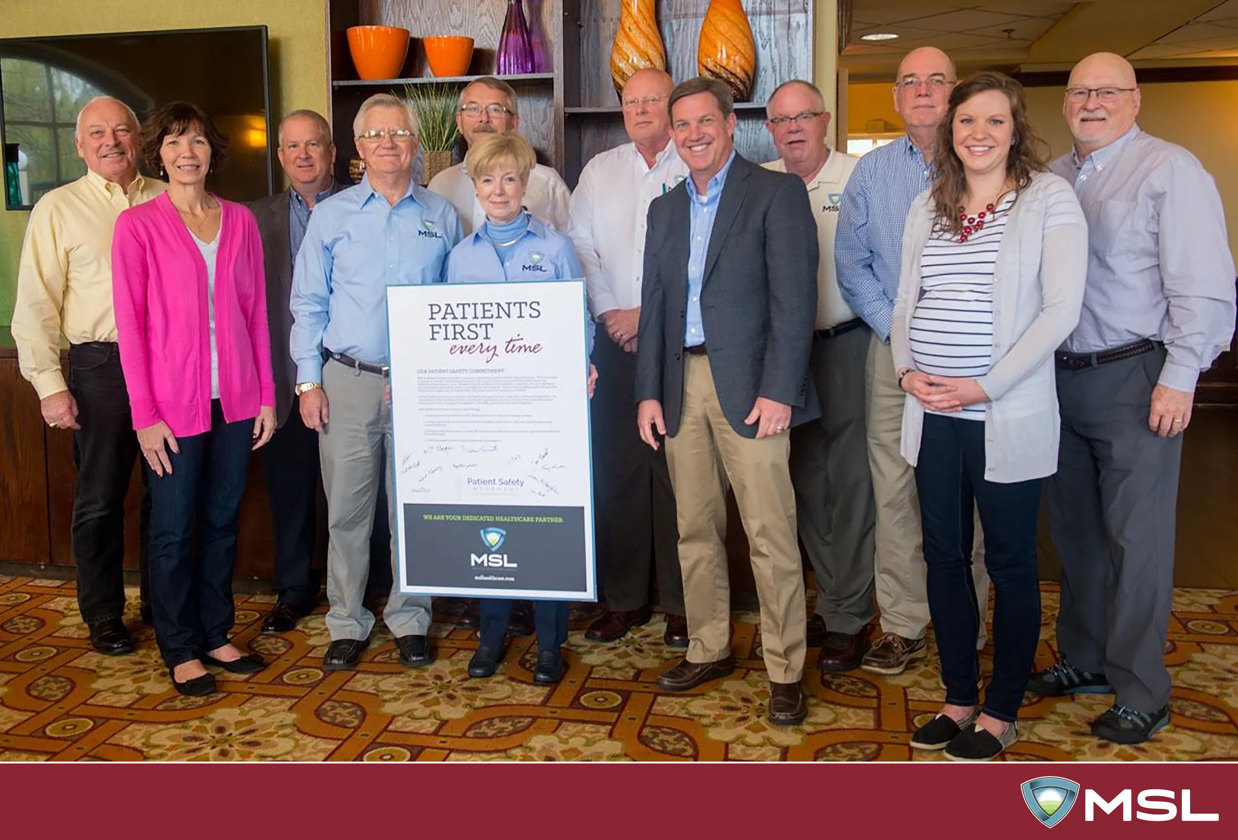 The MSL Team makes a commitment to the Patient Safety Movement at the 2016 MSL Healthcare Annual Company Meeting.