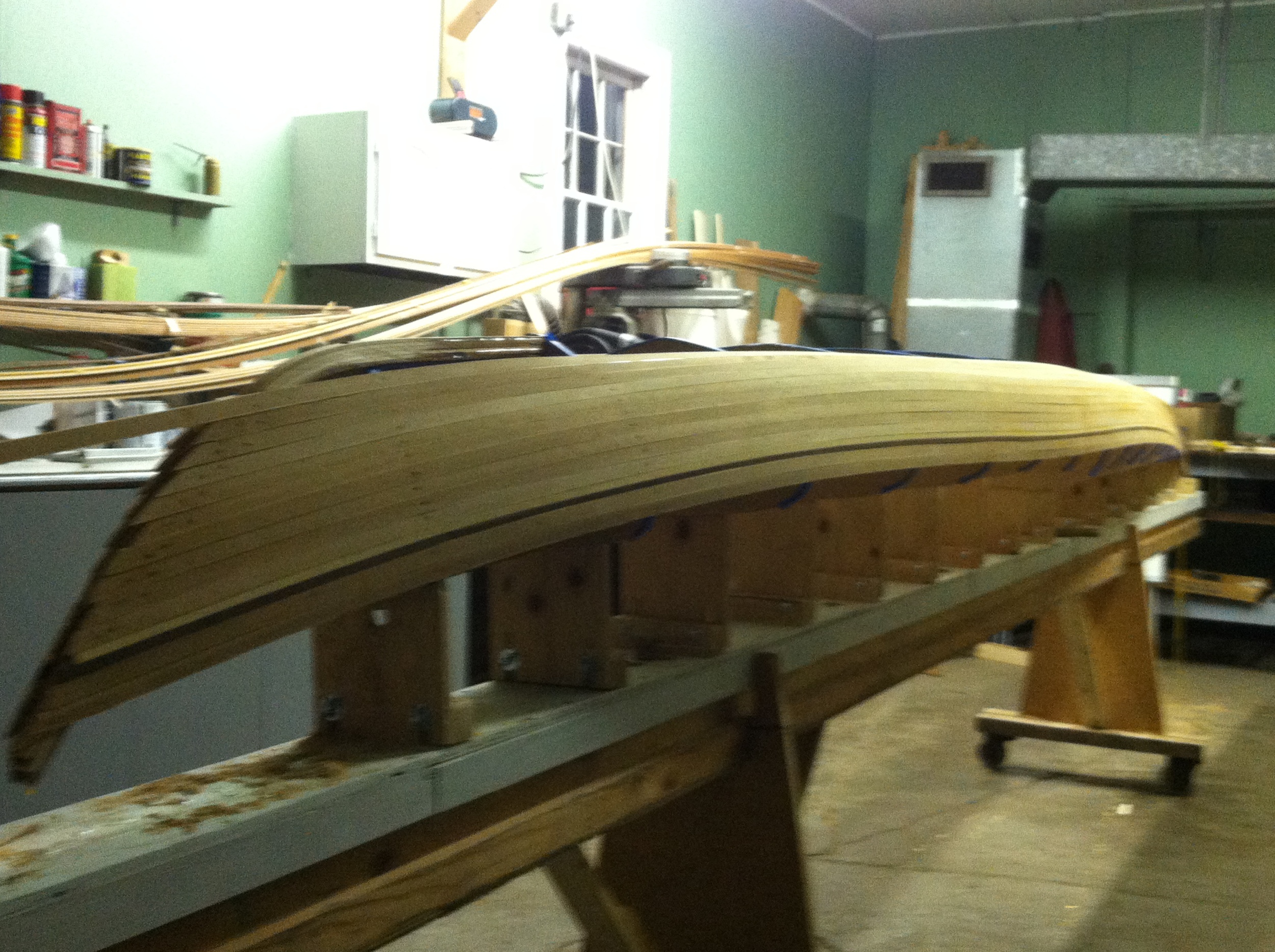 Stripping the hull stern
