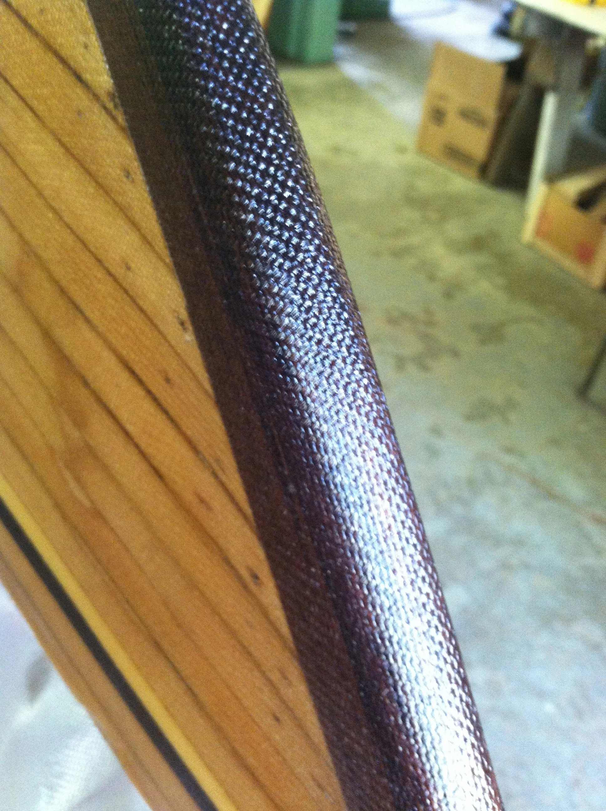 Fiberglass - epoxy close-up