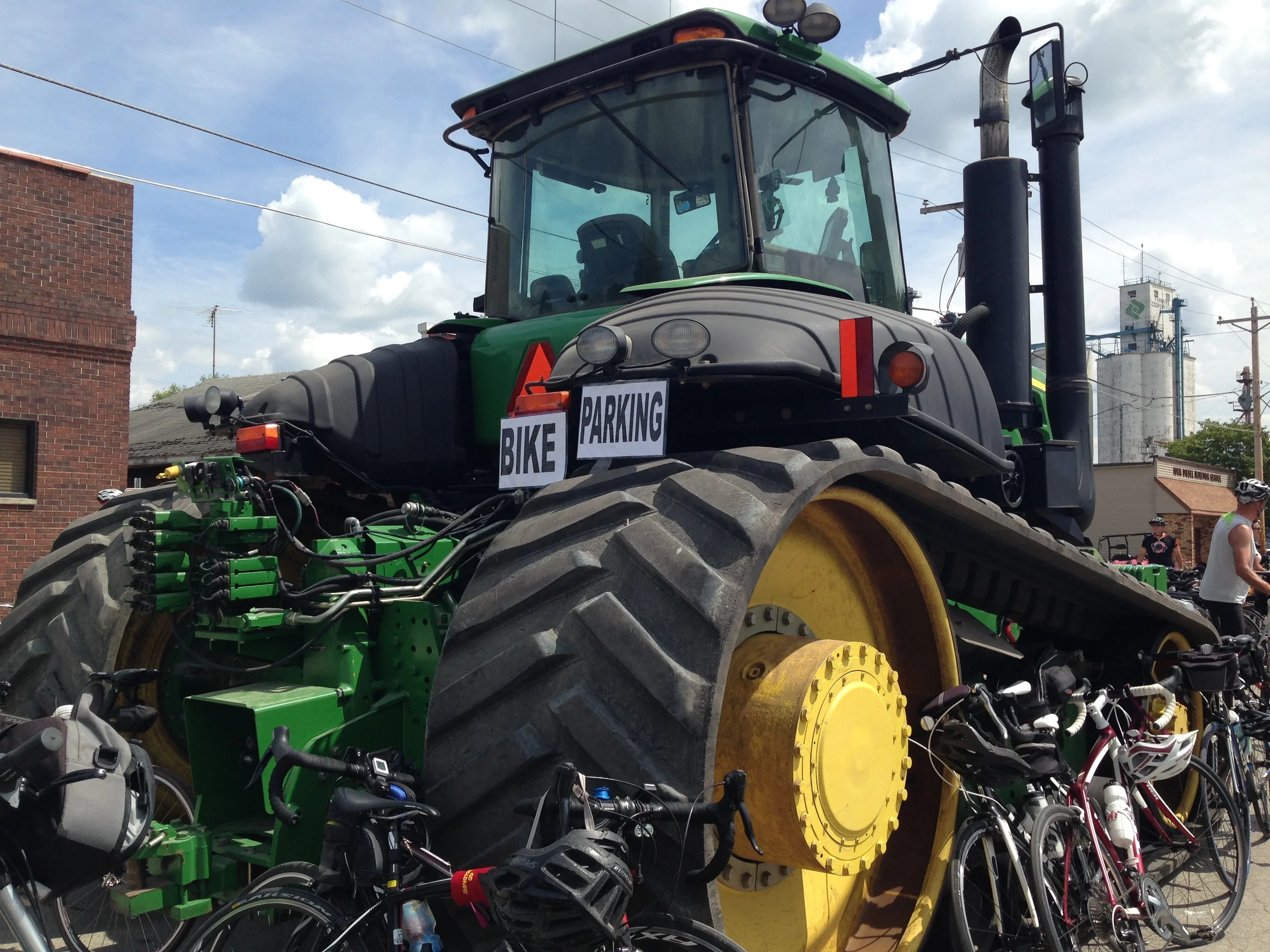 John Deere bike rack