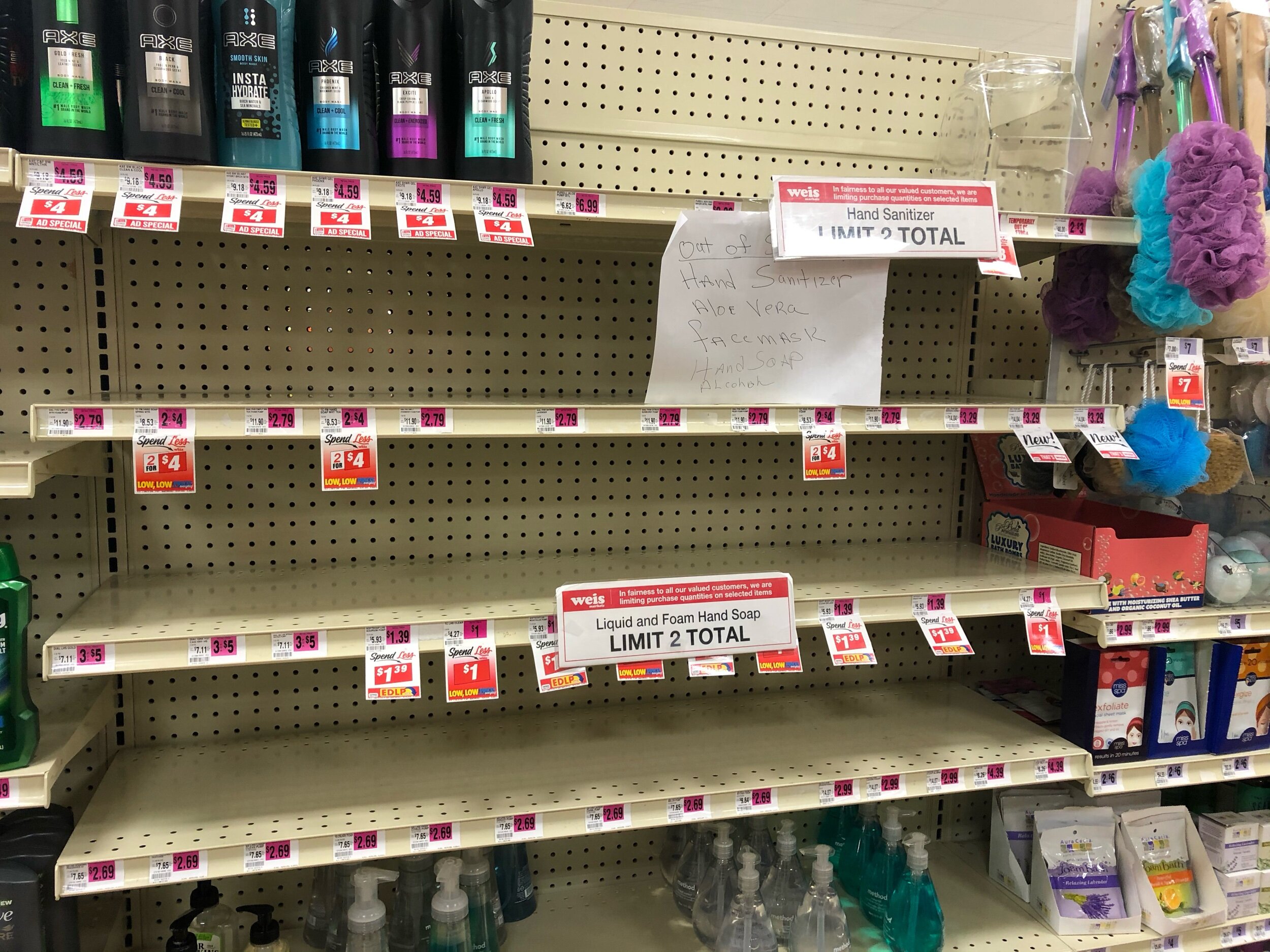 Sanitizer still not available.