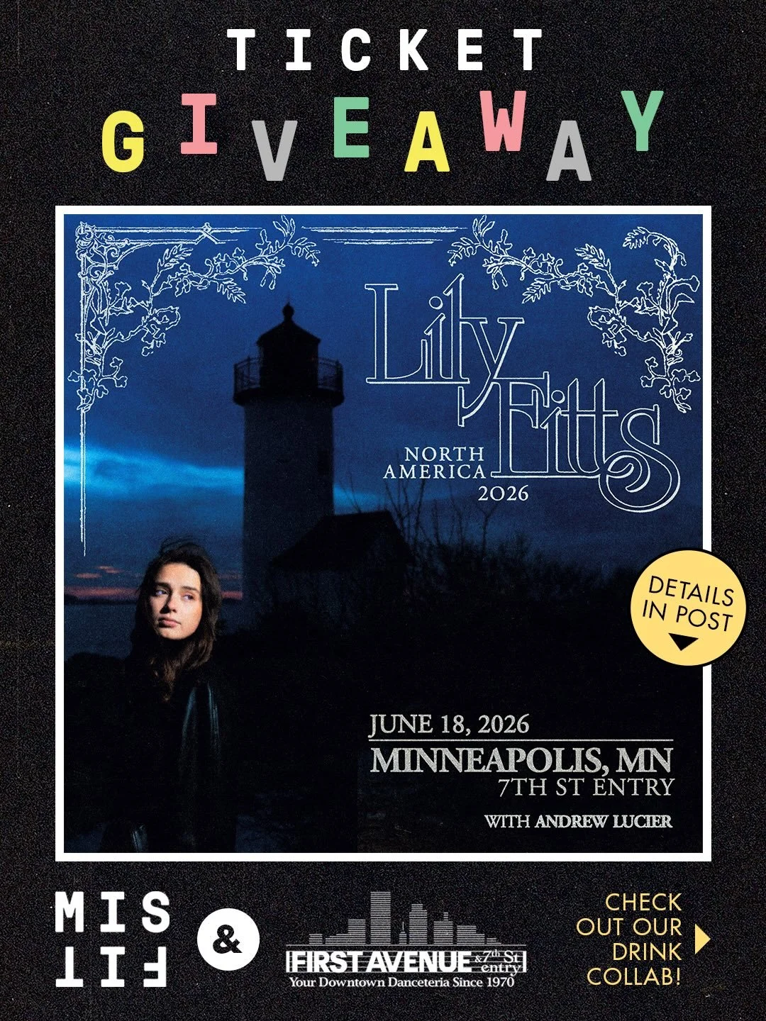 Hey y&rsquo;all! Welcome back to another Coffee &amp; Concerts, where we team up with @firstavenue and some great musicians to promote and giveaway great experiences and great coffee. 

This one is a little extra special. with @lilyfittsmusic @7thste