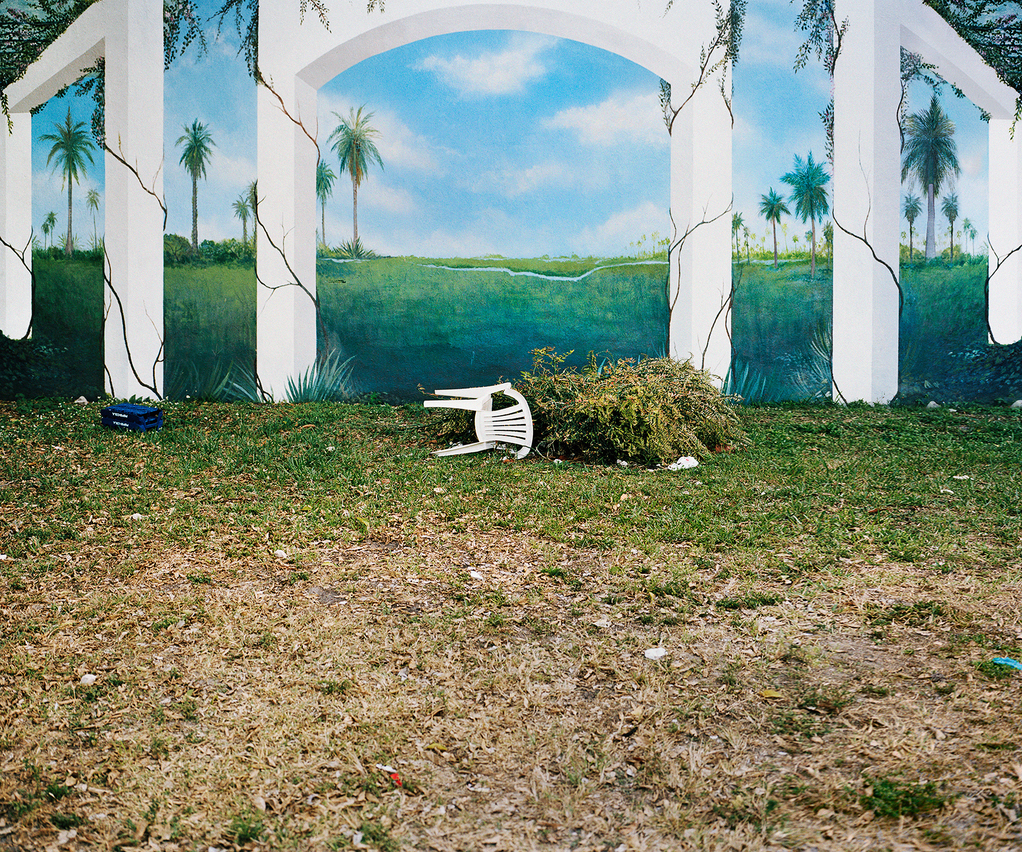 Chair Mural , 2014, archival inkjet print (photograph taken in Miami, Florida, 2009), 20"x 24" (50.8 cm x 61 cm)
