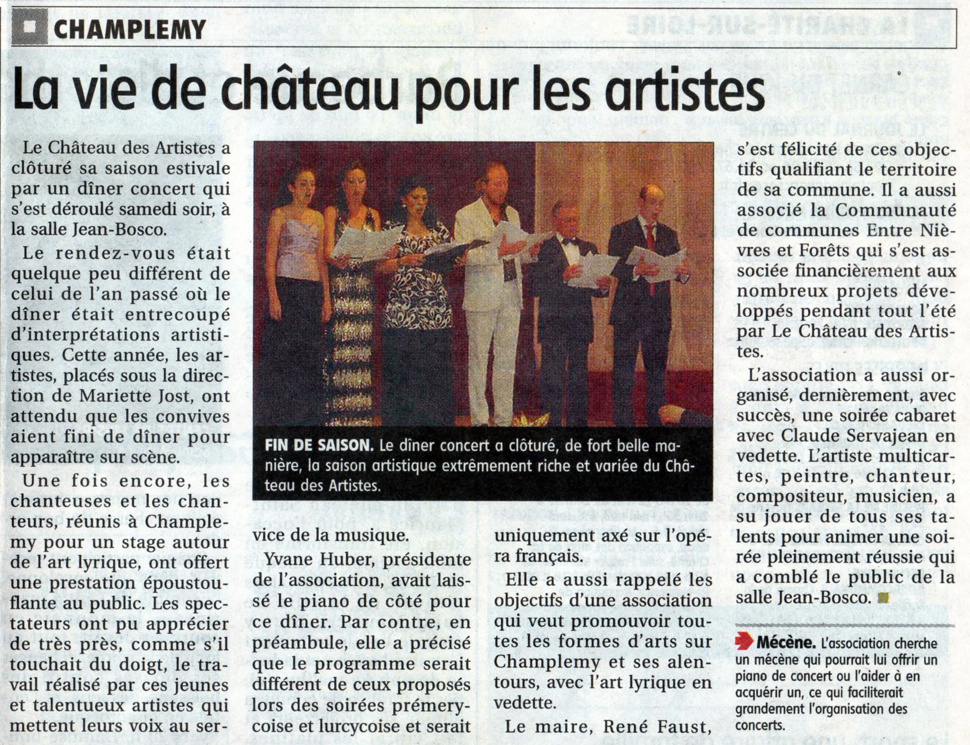 Journal du Centre 26 Aout 2009