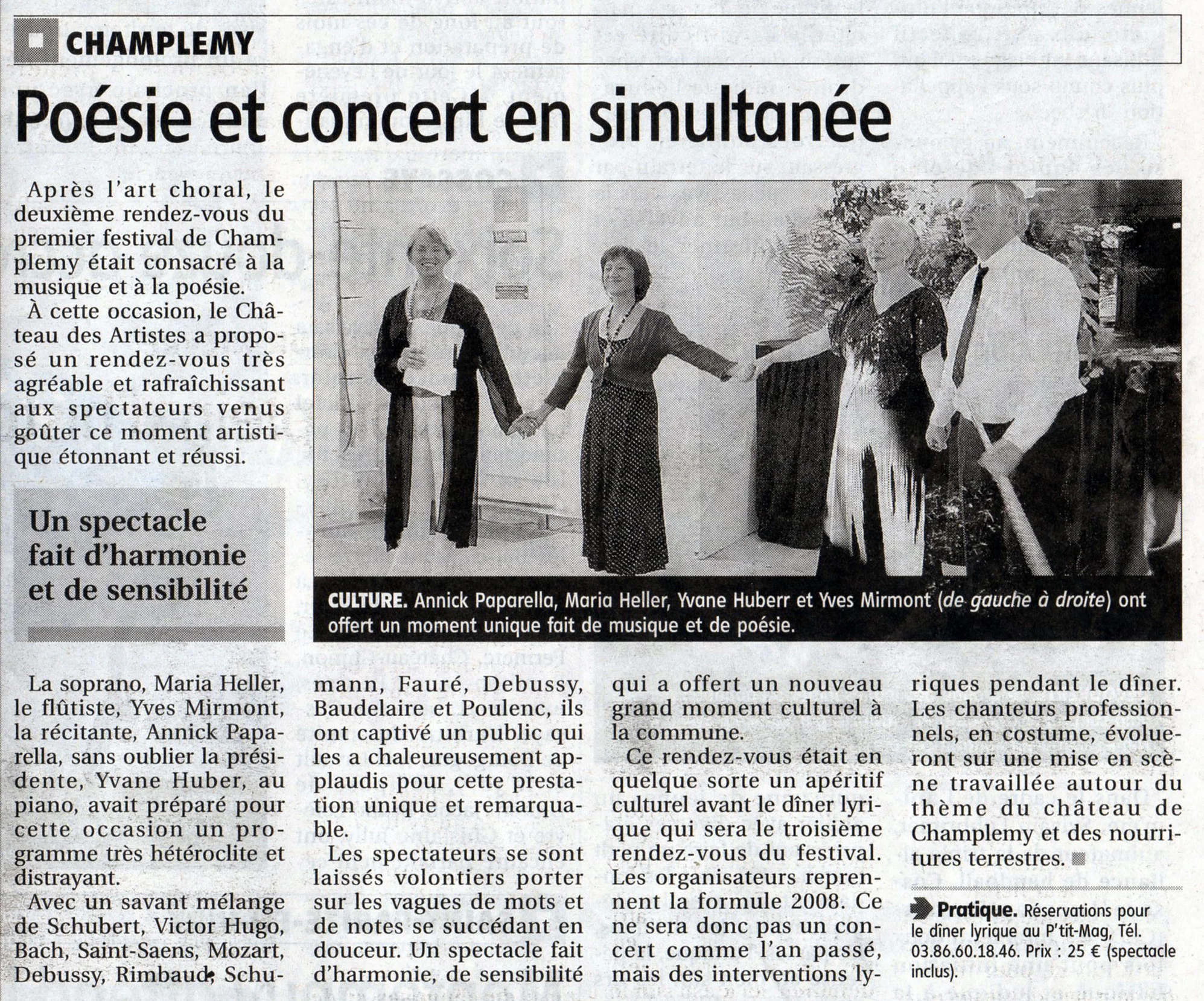 Journal du Centre 3 Août 2010